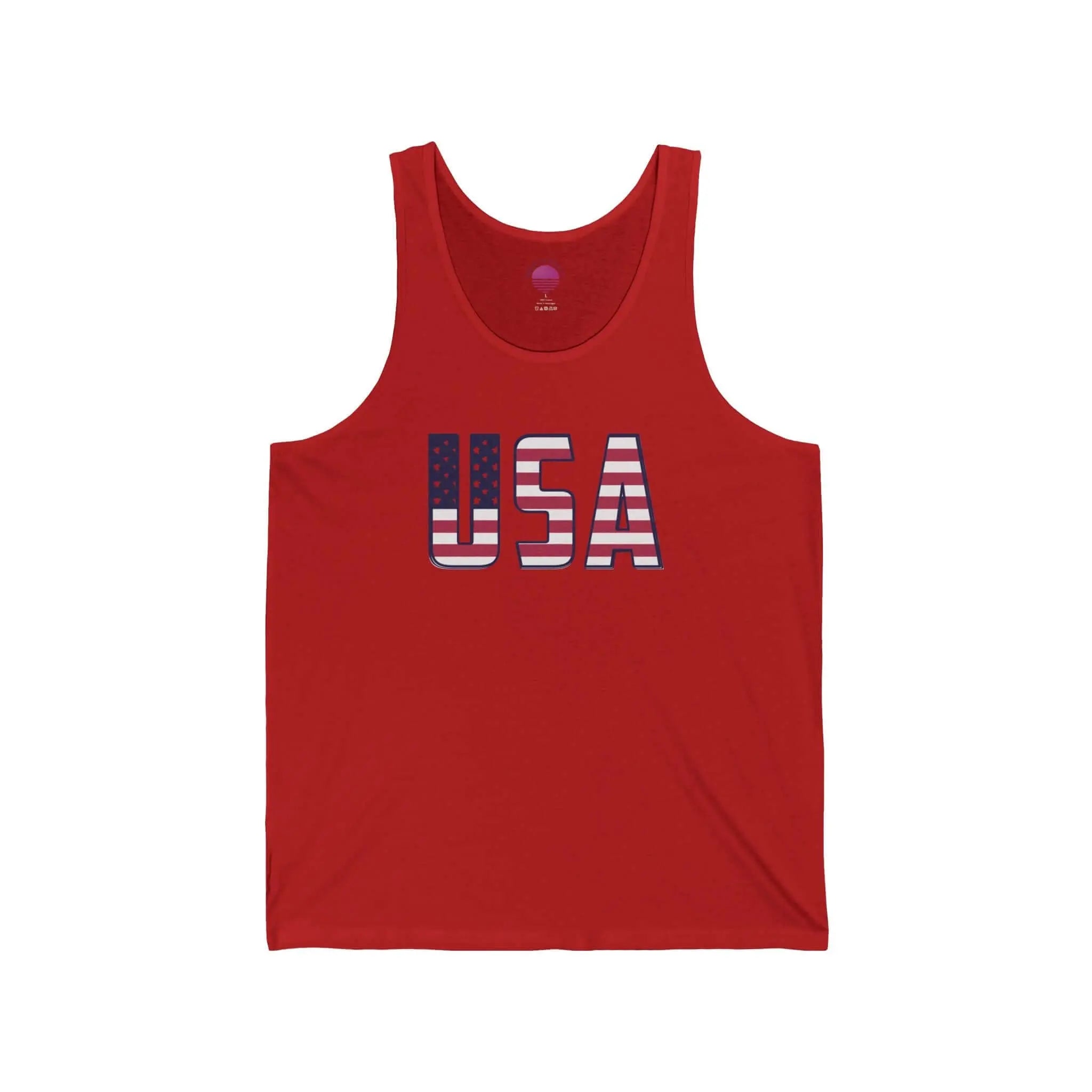 American Flag Tank Top — USA Patriotic 4th of July Graphic Tank Printify