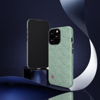 All over print Green pastel whirls iphone case
