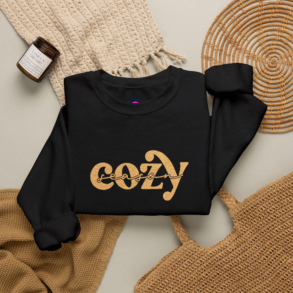 'Cozy Season' Crewneck Sweatshirt (Embroidered)