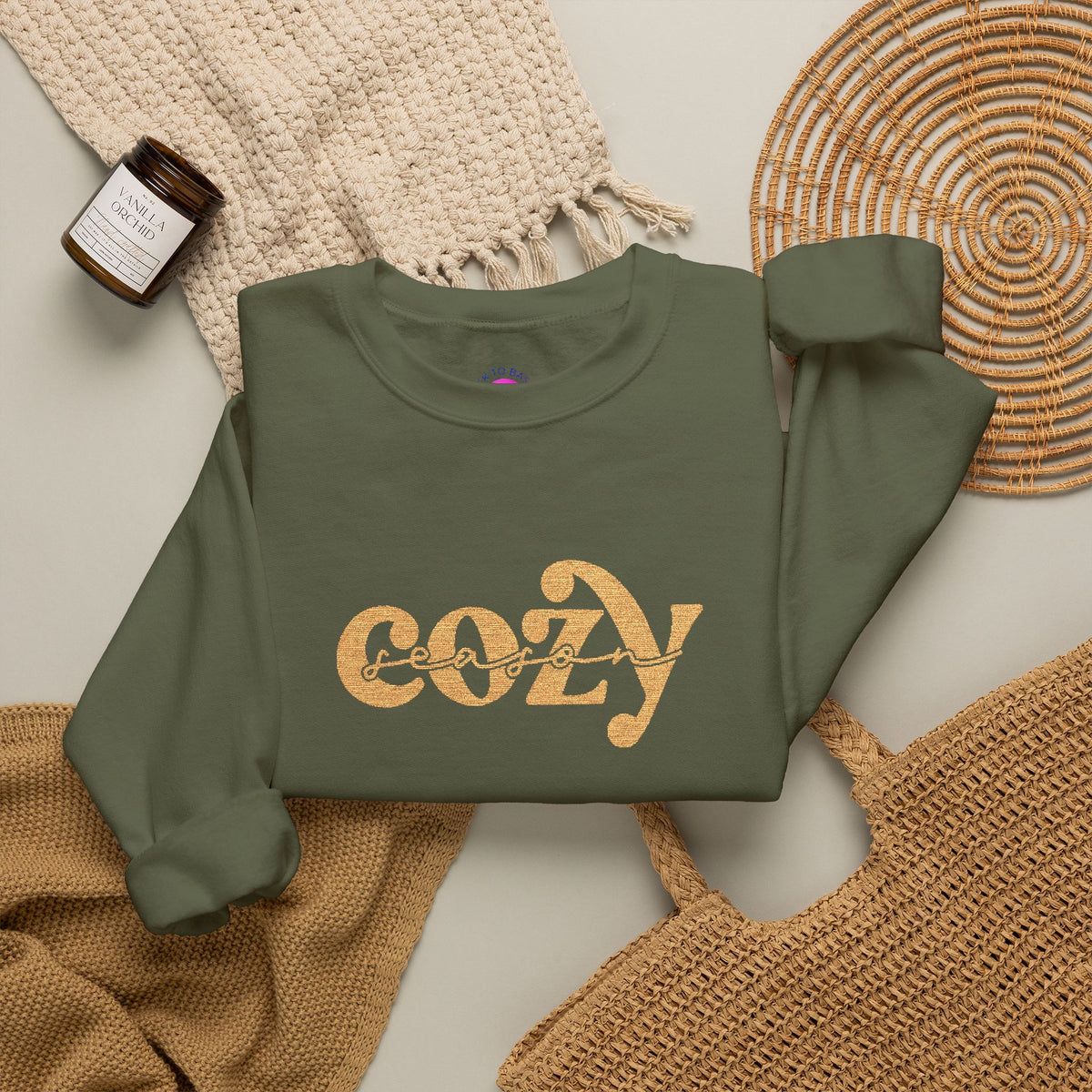 'Cozy Season' Crewneck Sweatshirt (Embroidered)