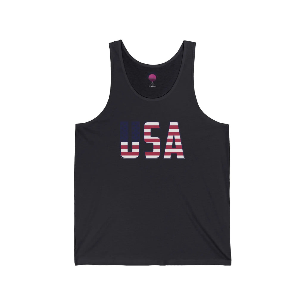 American Flag Tank Top — USA Patriotic 4th of July Graphic Tank Printify