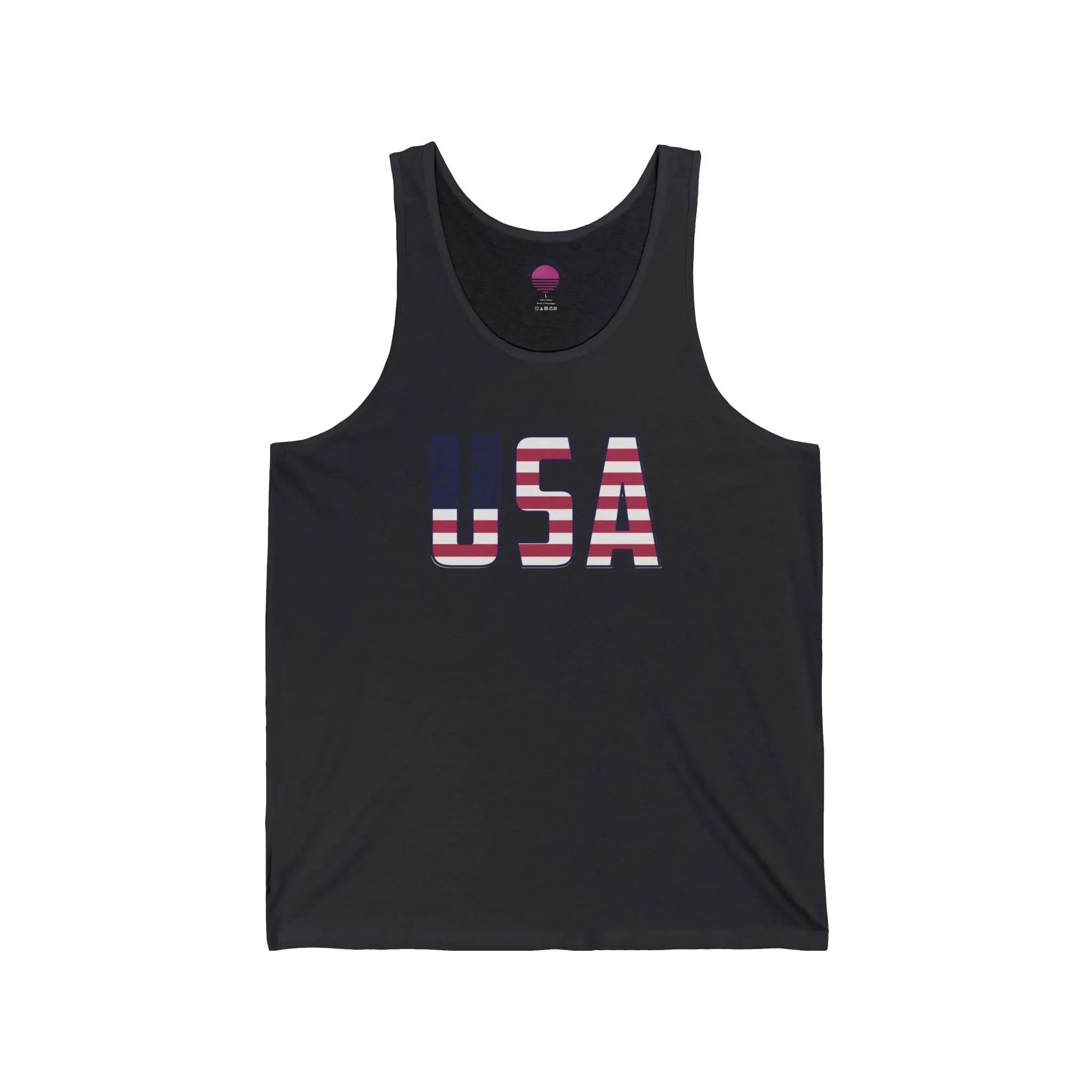 American Flag Tank Top — USA Patriotic 4th of July Graphic Tank Printify