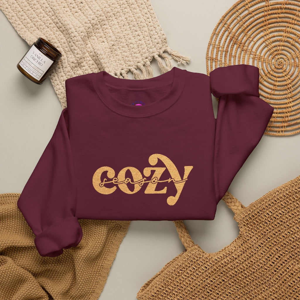 'Cozy Season' Crewneck Sweatshirt (Embroidered)