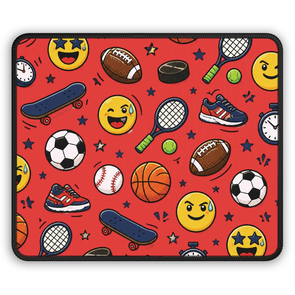 Back-to-School Sports Emoji Gaming Mouse Pad