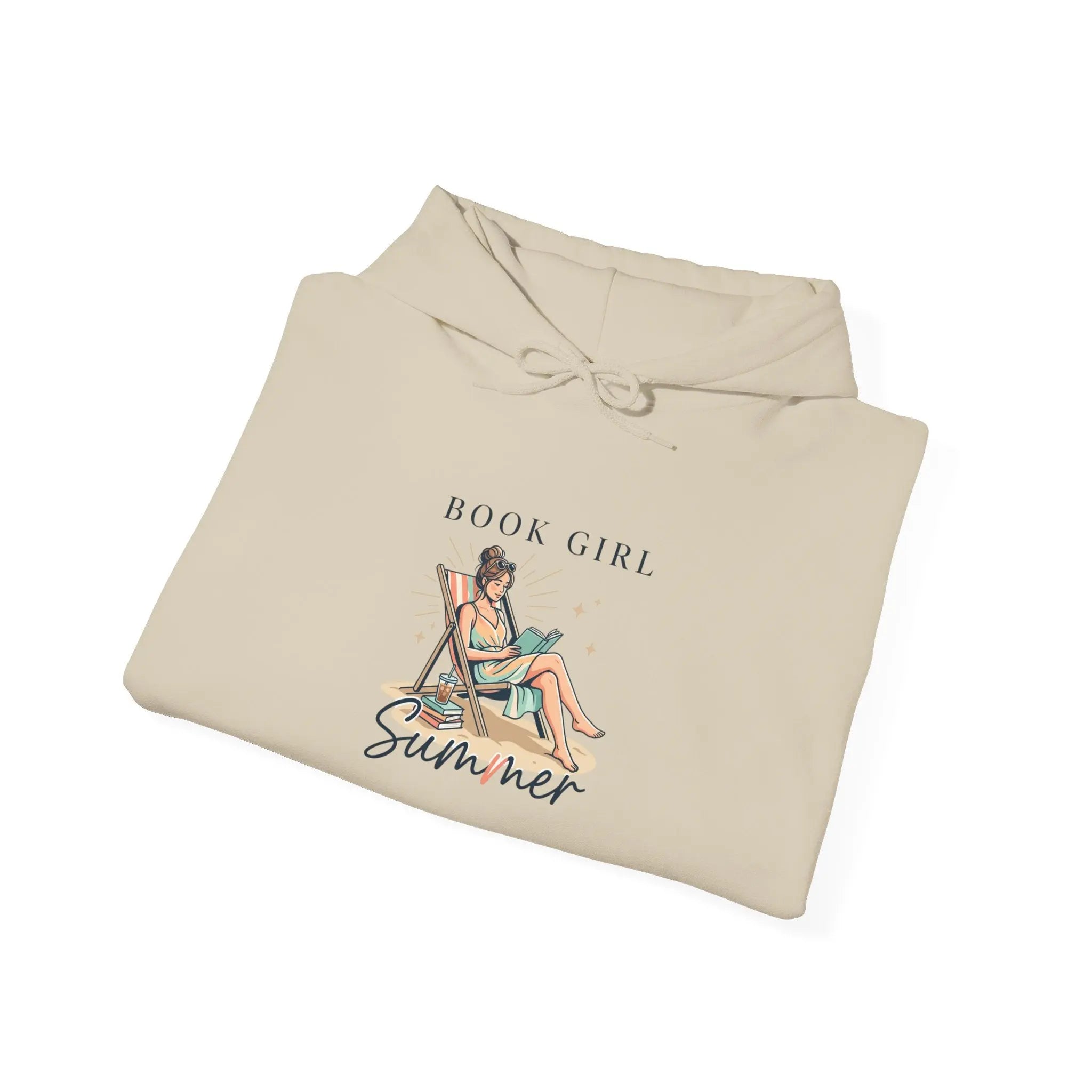 Book Girl Summer Hoodie | BookTok, Beach Reading, Bookish Aesthetic Printify