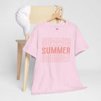 Pink "SUMMER" Graphic Tee — Summer Repeat Printify