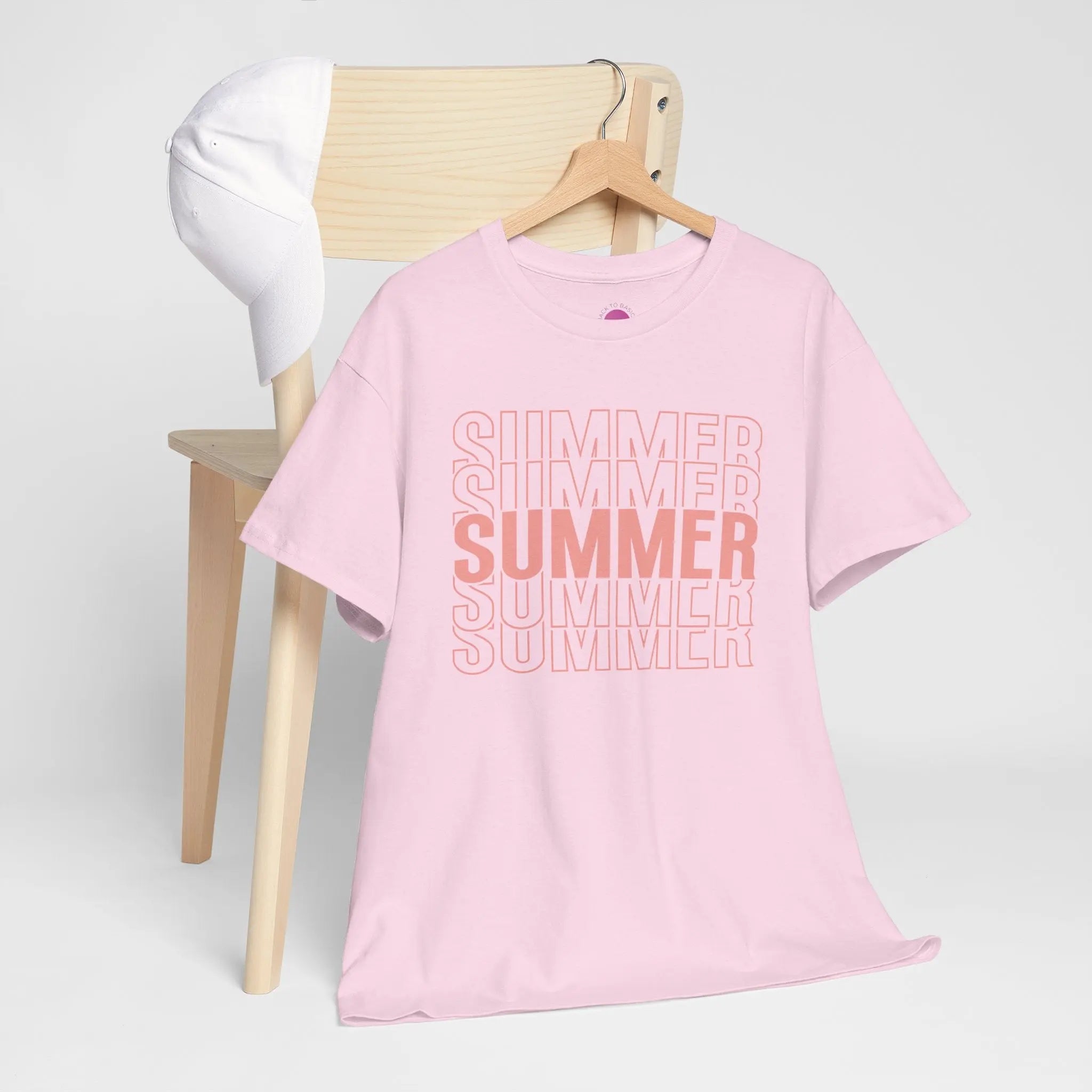 Pink "SUMMER" Graphic Tee — Summer Repeat Printify