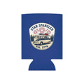 Star Spangled Van Can koozie, a patriotic beer cooler featuring retro Americana design with a vintage van and fireworks.