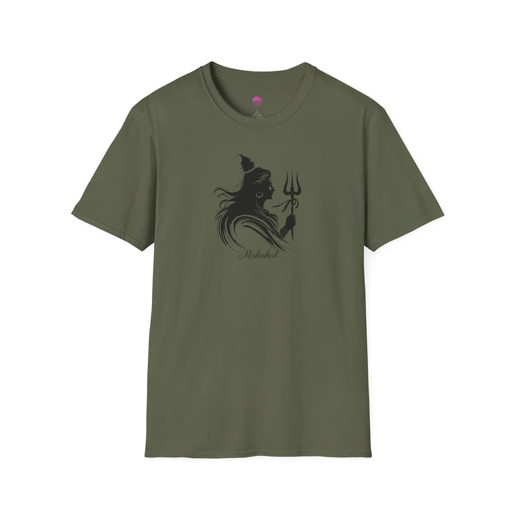 Shiva Trident Tee — Minimal Hindu God Mahadev T-Shirt Printify