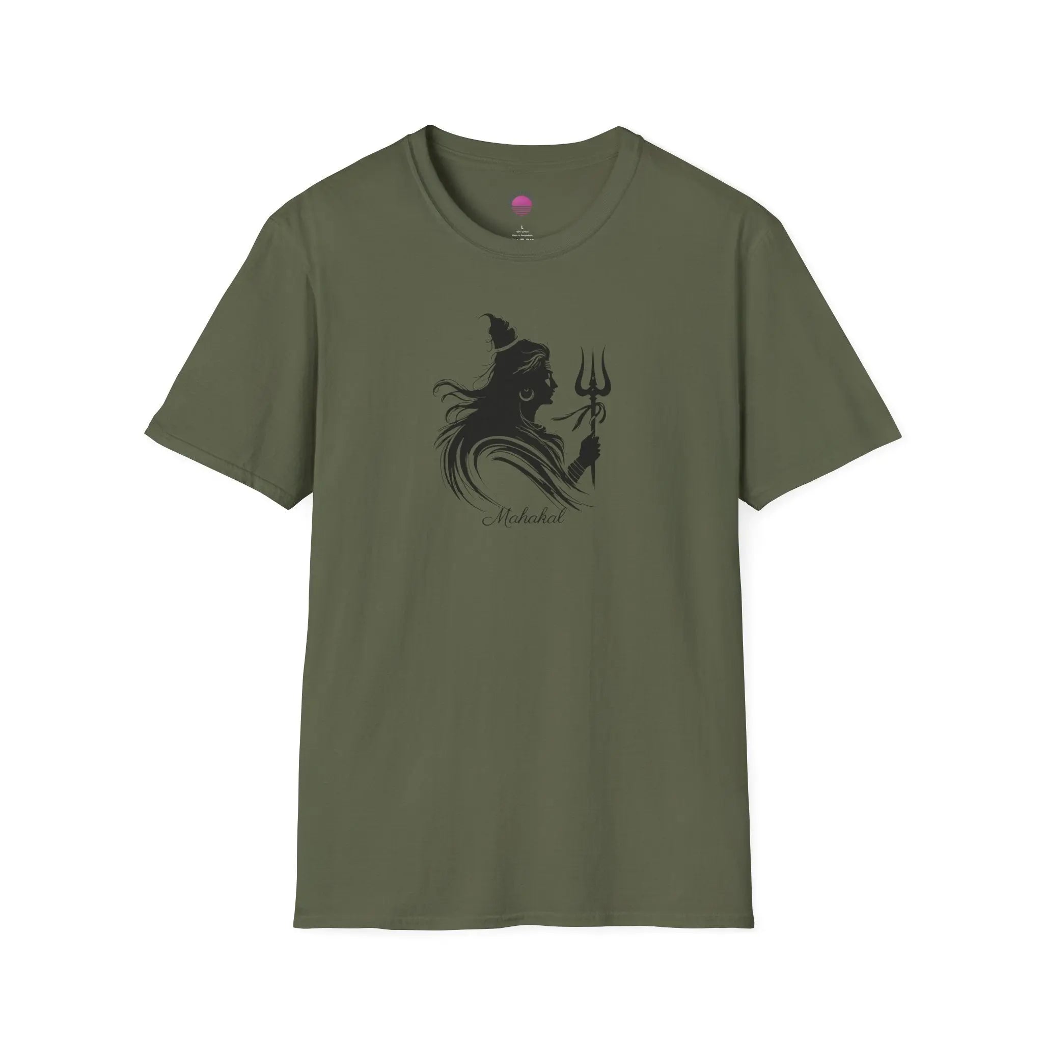 Shiva Trident Tee — Minimal Hindu God Mahadev T-Shirt Printify