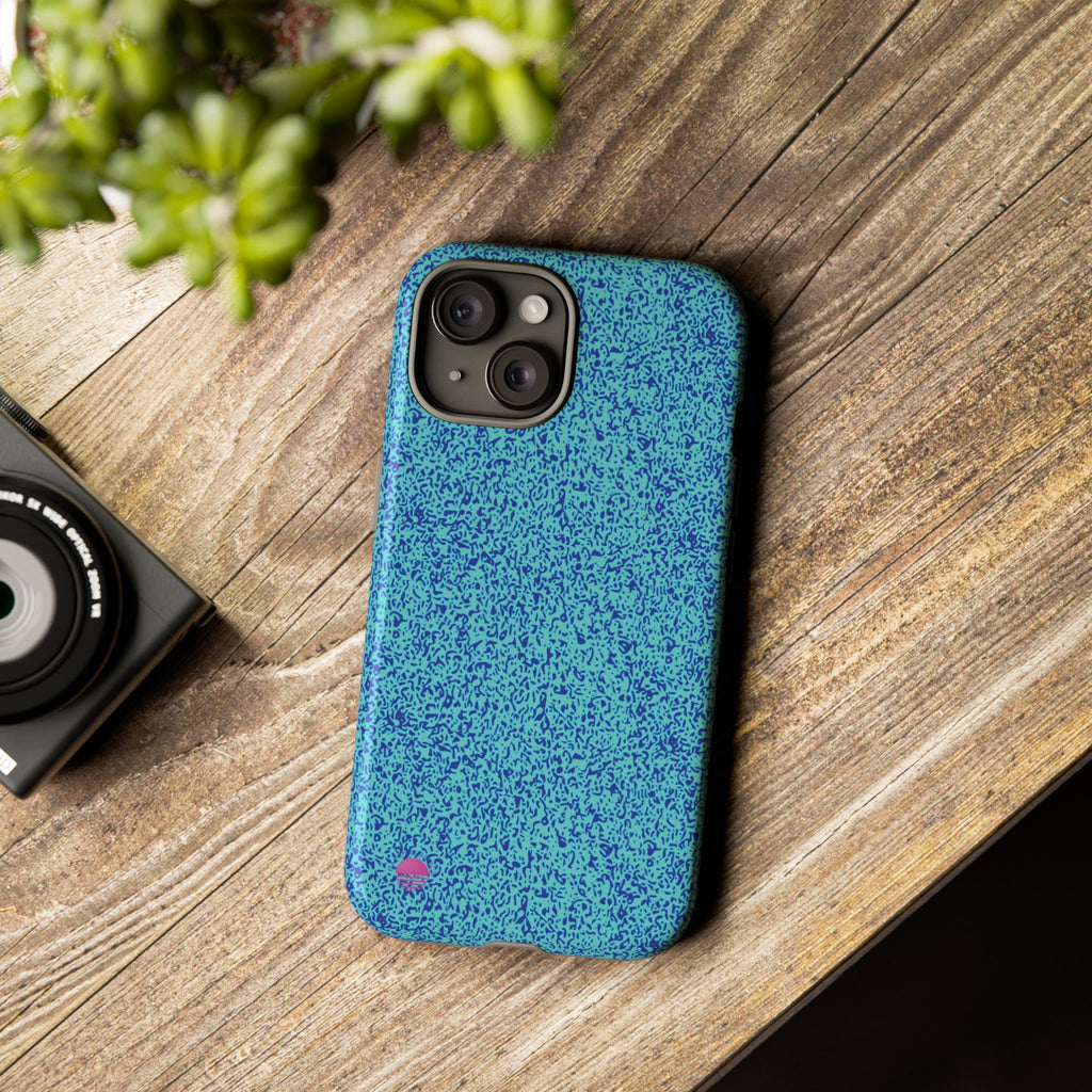 All over print iphone cases aqua blue