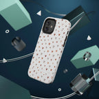 Heart Doodle Shockproof Phone Case — Cute Neutral Tiny Hearts Design Printify