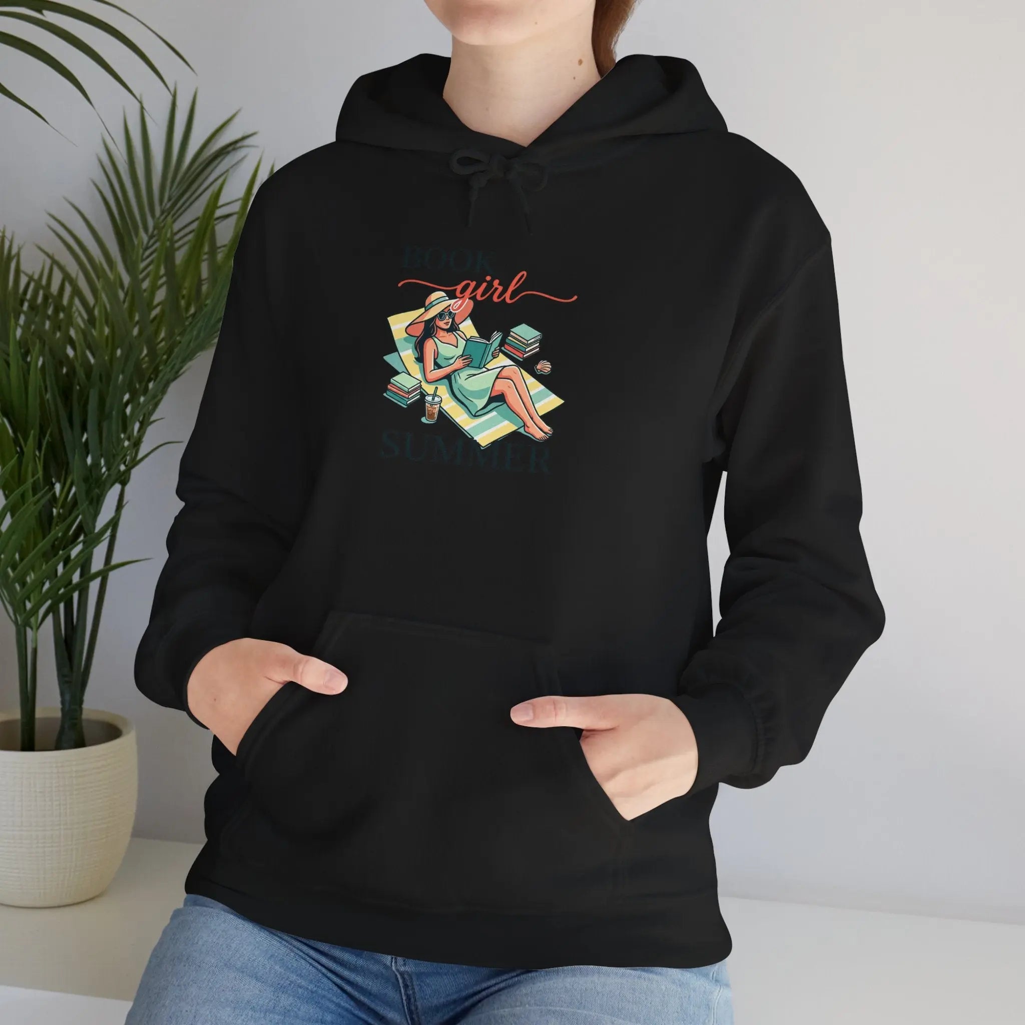 Book Girl Summer Hoodie | BookTok, Reading, Beach Reads, Bookish Summer Aesthetic Printify
