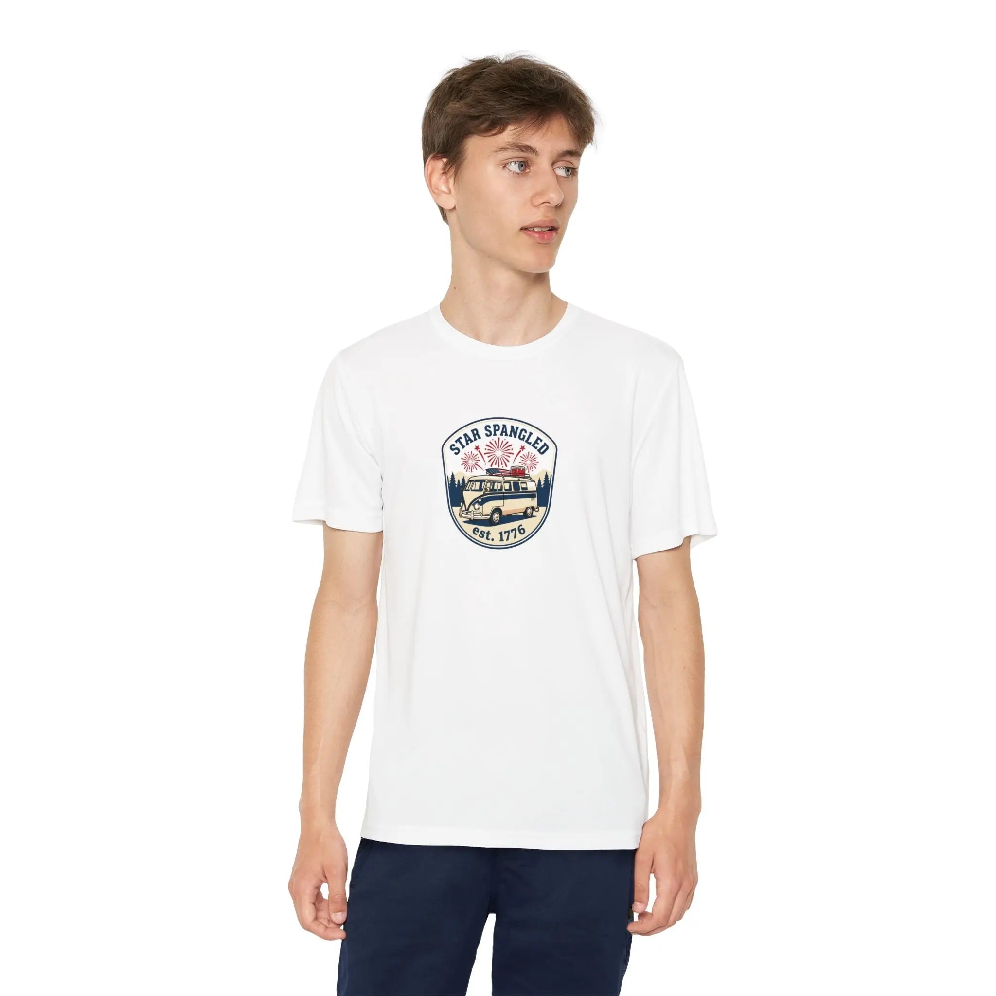Youth Tee — "Star Spangled" Classic Camper Graphic Printify