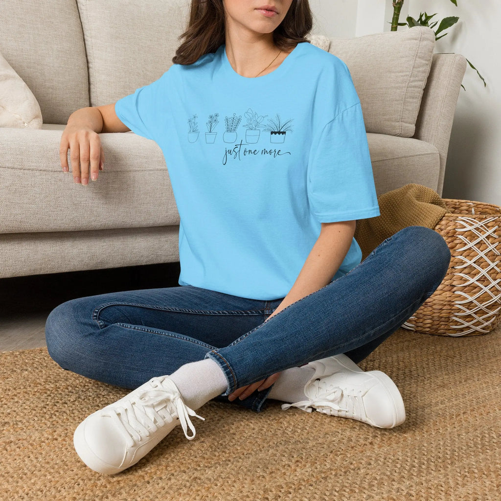 Plant Lover T‑Shirt — “Just One More” Potted Succulent Tee Printify