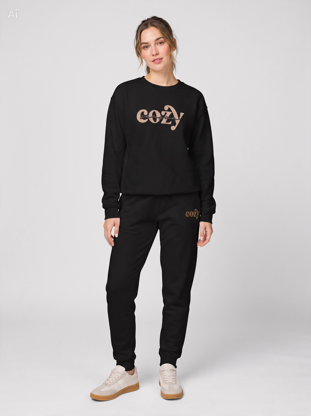 Cozy Season Crewneck and Sweatpants (embroidered) Bundle!