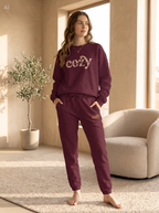 Cozy Season Crewneck and Sweatpants (embroidered) Bundle!
