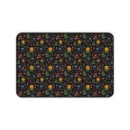 Floral Folk Art Desk Mat — Colorful Wildflower Pattern Mouse Pad