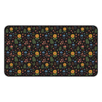 Floral Folk Art Desk Mat — Colorful Wildflower Pattern Mouse Pad