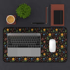 Floral Folk Art Desk Mat — Colorful Wildflower Pattern Mouse Pad Printify