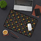 Floral Folk Art Desk Mat — Colorful Wildflower Pattern Mouse Pad Printify