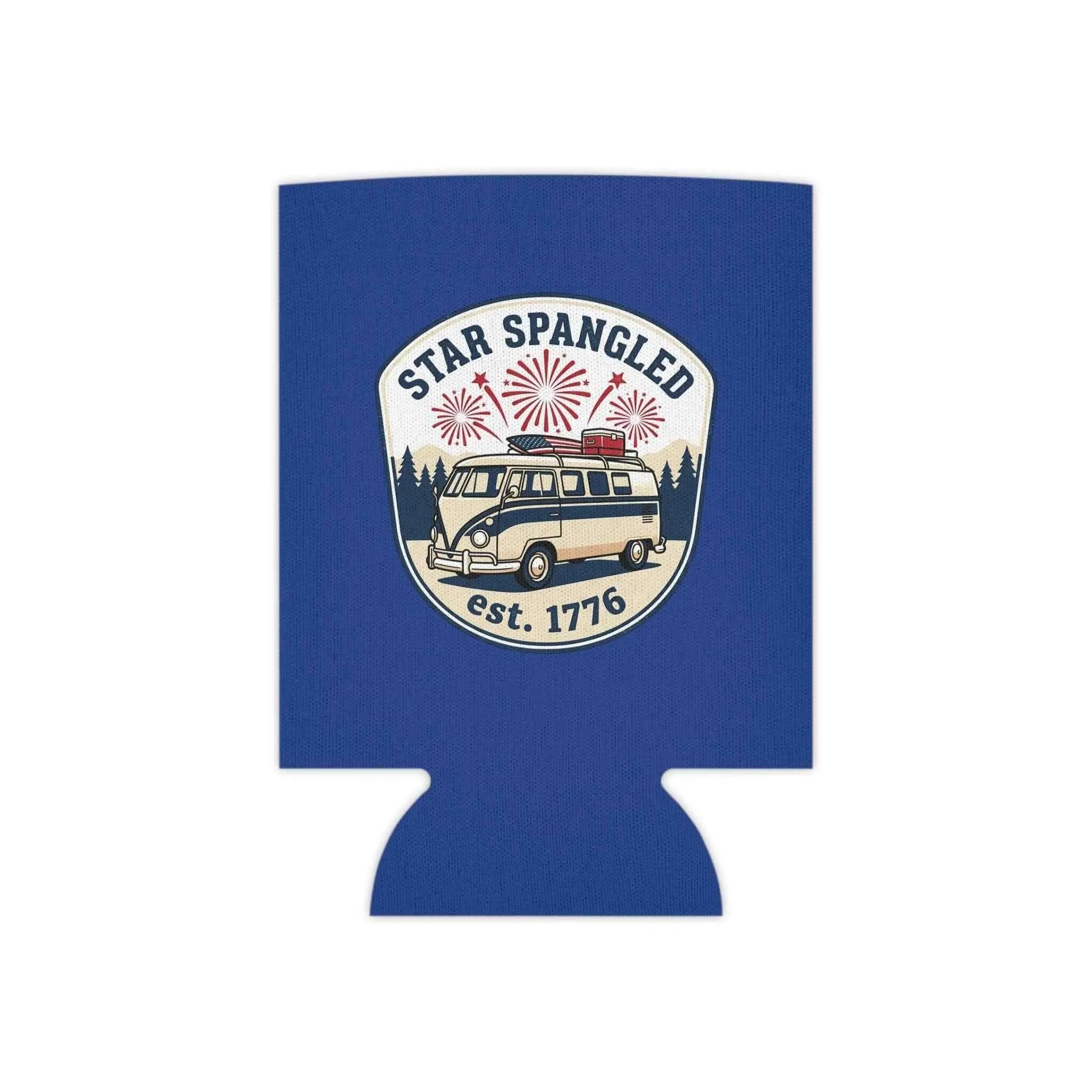 Star Spangled Van Can koozie— Patriotic 1776 RV Beer Cooler