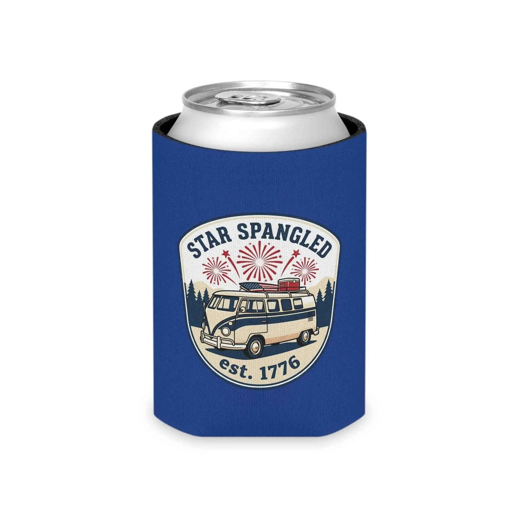 Star Spangled Van Can koozie— Patriotic 1776 RV Beer Cooler