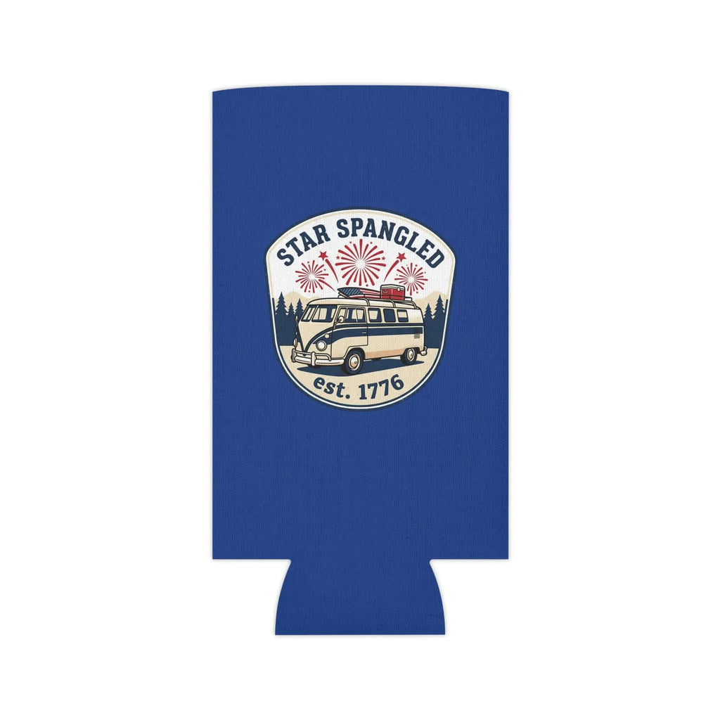 Star-Spangled Van Can Koozie – Patriotic 1776 RV Beer Cooler Printify