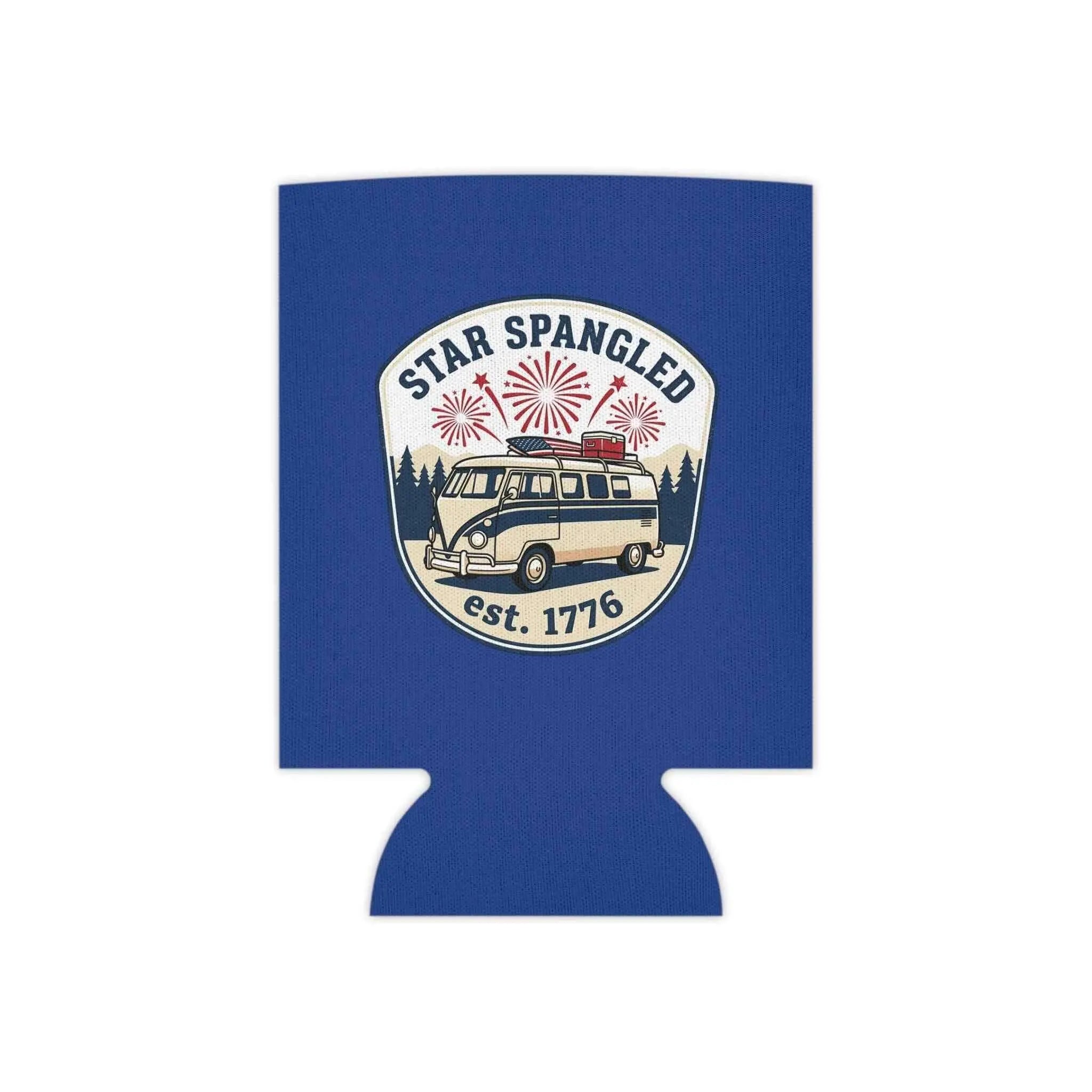 Star Spangled Van Can koozie— Patriotic 1776 RV Beer Cooler