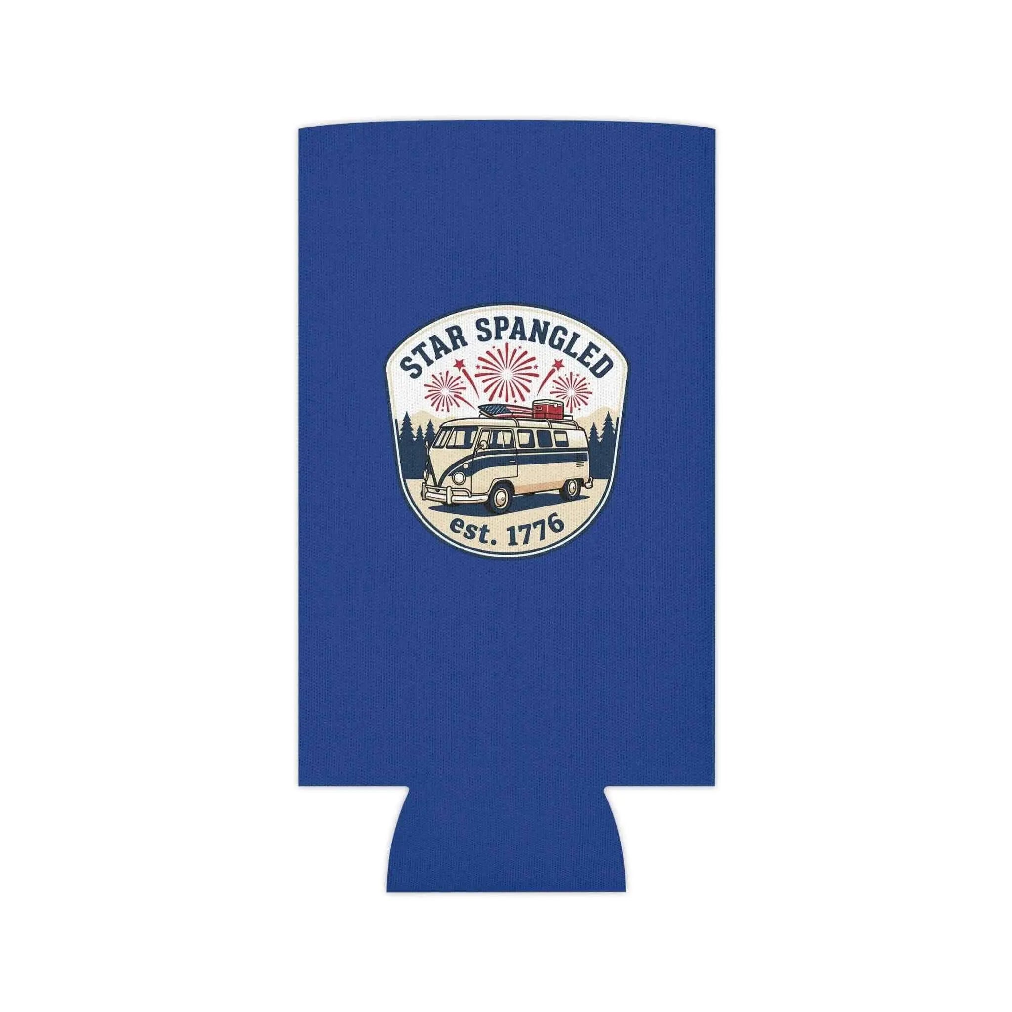 Star Spangled Van Can koozie— Patriotic 1776 RV Beer Cooler